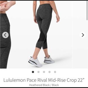 🖤NWOT Tags Lululemon Pace Rival Leggings🖤